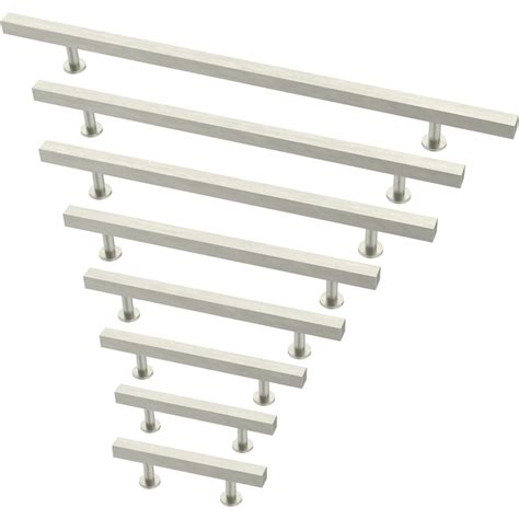 brainerd 64mm center-to-center stainless steel square bar cabinet pull|Brainerd Square Bar 2.